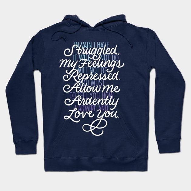 In Vain I Have Struggled Hoodie by polliadesign